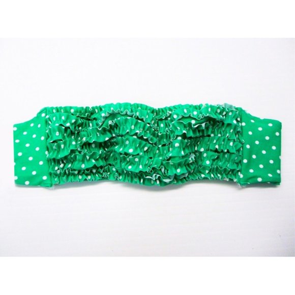 Victoria's Secret Other - VS Kelly Green Polka Dot Bandeau Bralette Tube Top